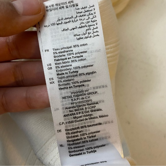 Sandro Cotton Rich Ruffled Top Women’s Size Small - Picture 7 of 7